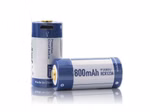 Keeppower 16340 - 800mAh. 3.6V - 3.7V Li-Ionen-Akku mit USB Ladefunktion und Schutzelektronik