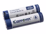 Keeppower 21700 - 5000mAh. Li-Ionen 3.7V - 3.6V - PCB geschützt mit USB-C Lademöglichkeit P2150TC