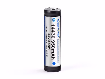 Keeppower 14430 - 950mAh 3.6V - 3.7V Li-Ionen-Akku PCB geschützt P1443C2 Keeppower 14430 - 950mAh 3.6V - 3.7V Li-Ionen-Akku PCB geschützt P1443C2