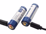 Keeppower 14500 - 1100mAh Li-Ionen 3.7V - 3.6V mit USB Lademöglichkeit und PCB P1411U Keeppower 14500 - 1100mAh Li-Ionen 3.7V - 3.6V mit USB Lademöglichkeit und PCB P1411U