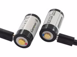 RCR123A - 3V - 1000mAh Lithium Ionen Akku (Wiederaufladbar über micro USB) RCR123A - 3V - 1000mAh Lithium Ionen Akku (Wiederaufladbar über micro USB)