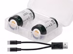 RCR123A - 3V - 1000mAh Lithium Ionen Akku (Wiederaufladbar über micro USB) RCR123A - 3V - 1000mAh Lithium Ionen Akku (Wiederaufladbar über micro USB)