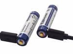 AAA 1.5V 1000mWh (ca. 667mAh) Lithium Ionen Akku (Wiederaufladbar über micro USB)