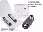 AAA 1.5V 1000mWh (ca. 667mAh) Lithium Ionen Akku (Wiederaufladbar über micro USB)