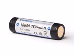 Keeppower 18650 - 3800mAh 3.6V - 3.7V Li-Ion-Akku elektronisch geschützt (Pluspol erhöht) P1838C