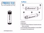 Keeppower 14430 - *1300mAh 3.6V - 3.7V Li-Ionen-Akku mit Schutzelektronik P1443C4 Keeppower 14430 - *1300mAh 3.6V - 3.7V Li-Ionen-Akku mit Schutzelektronik P1443C4