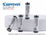 AA 1,5 V Li-Ion-Akku mit 3600mWh | 2400mAh konstanter Spannung & Batteriewechsel-Erkennung für Verbraucher AA 1,5 V Li-Ion-Akku mit 3600mWh | 2400mAh konstanter Spannung & Batteriewechsel-Erkennung für Verbraucher
