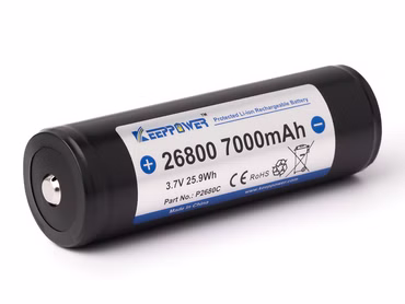 Keeppower 26800-7000 mAh | 3,6V-3,7V Li-ionen Akku PCB² geschützt | für Seac R40, i50, SZ3000