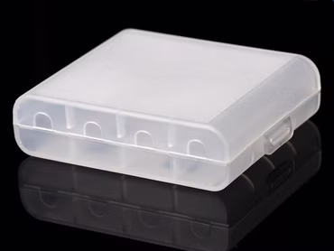 Aufbewahrungsbox für 4x 14500 (AA) oder 4x 10440 (AAA) transparent Aufbewahrungsbox für 4x 14500 (AA) oder 4x 10440 (AAA) transparent