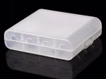 Aufbewahrungsbox für 4x 14500 (AA) oder 4x 10440 (AAA) transparent