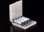 Aufbewahrungsbox für 4x 14500 (AA) oder 4x 10440 (AAA) transparent