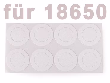 HPVC Isolierscheiben ø17 mm für 18650 Zellen HPVC Isolierscheiben ø17 mm für 18650 Zellen