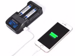 Keeppower L2 Plus – 2-Schacht USB-Li-Ion-Lader mit Display Keeppower L2 Plus – 2-Schacht USB-Li-Ion-Lader mit Display
