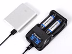 Keeppower L2 Plus – 2-Schacht USB-Li-Ion-Lader mit Display Keeppower L2 Plus – 2-Schacht USB-Li-Ion-Lader mit Display