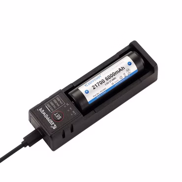 KeepPower K1 Ladegerät für Li-Ion und Ni-MH Akkus USB-C