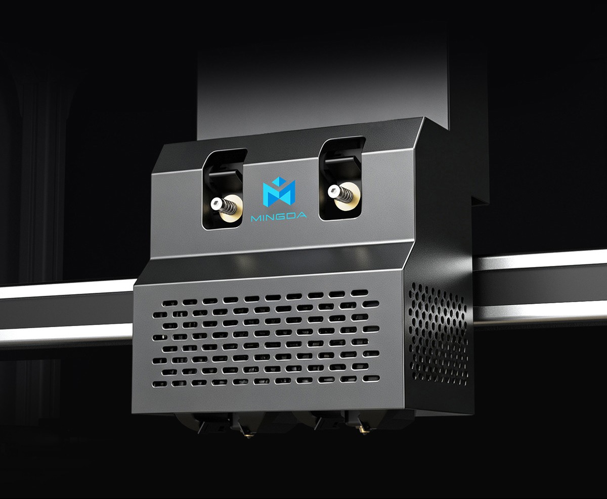 Doppio estrusore sulla Mingda MD-1000D Ultra