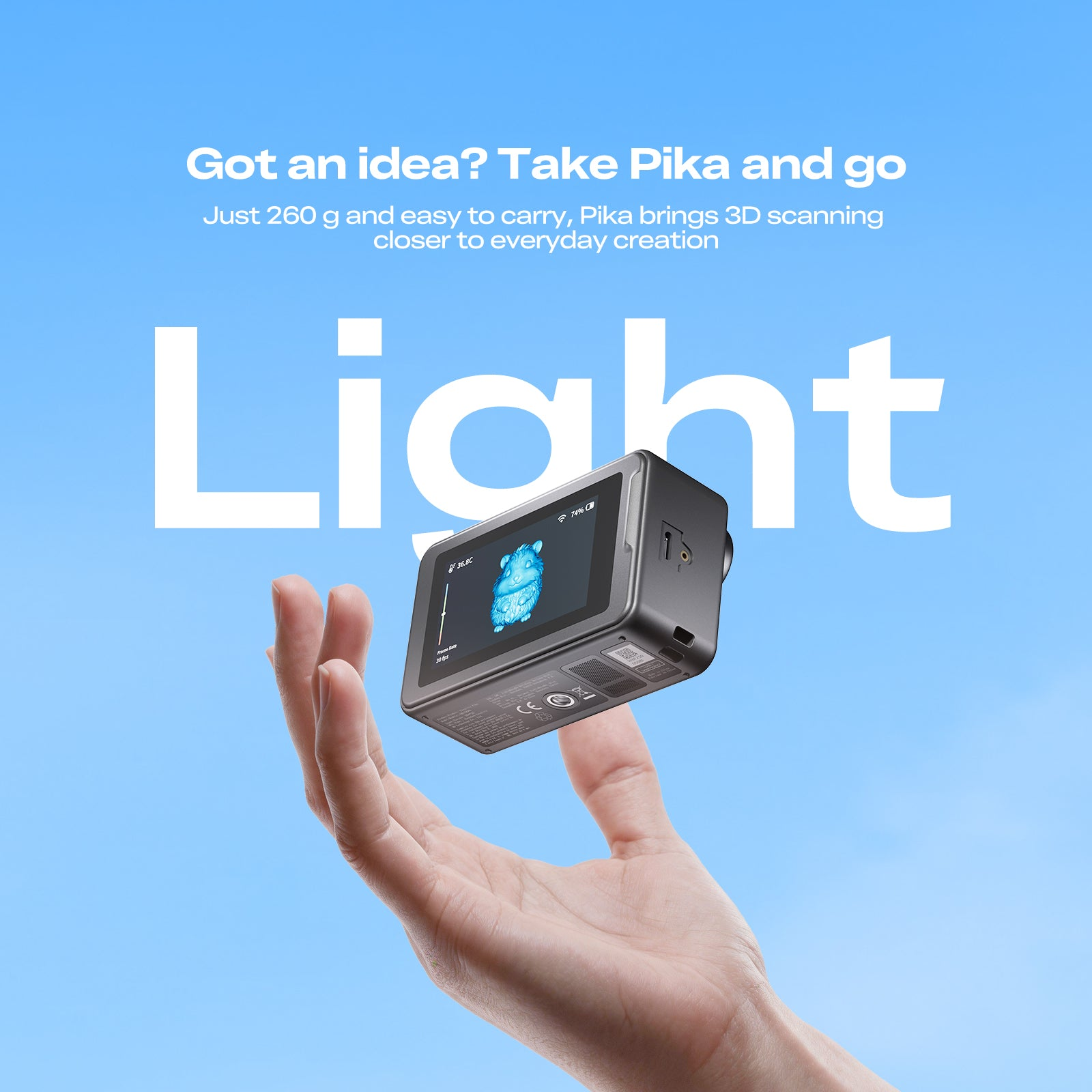 Compact en draagbaar ontwerp van de Creality Pika