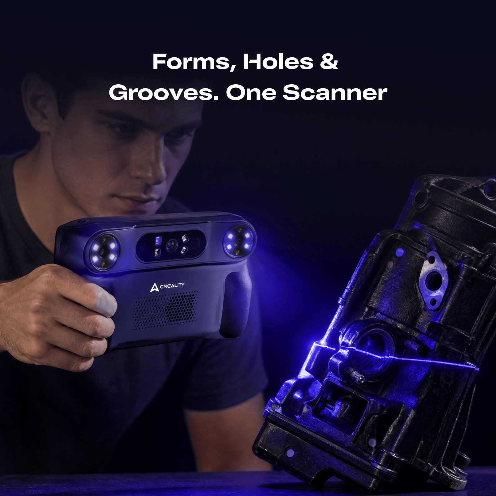 La scansione con Creality Sermoon P1S crea fori e scanalature