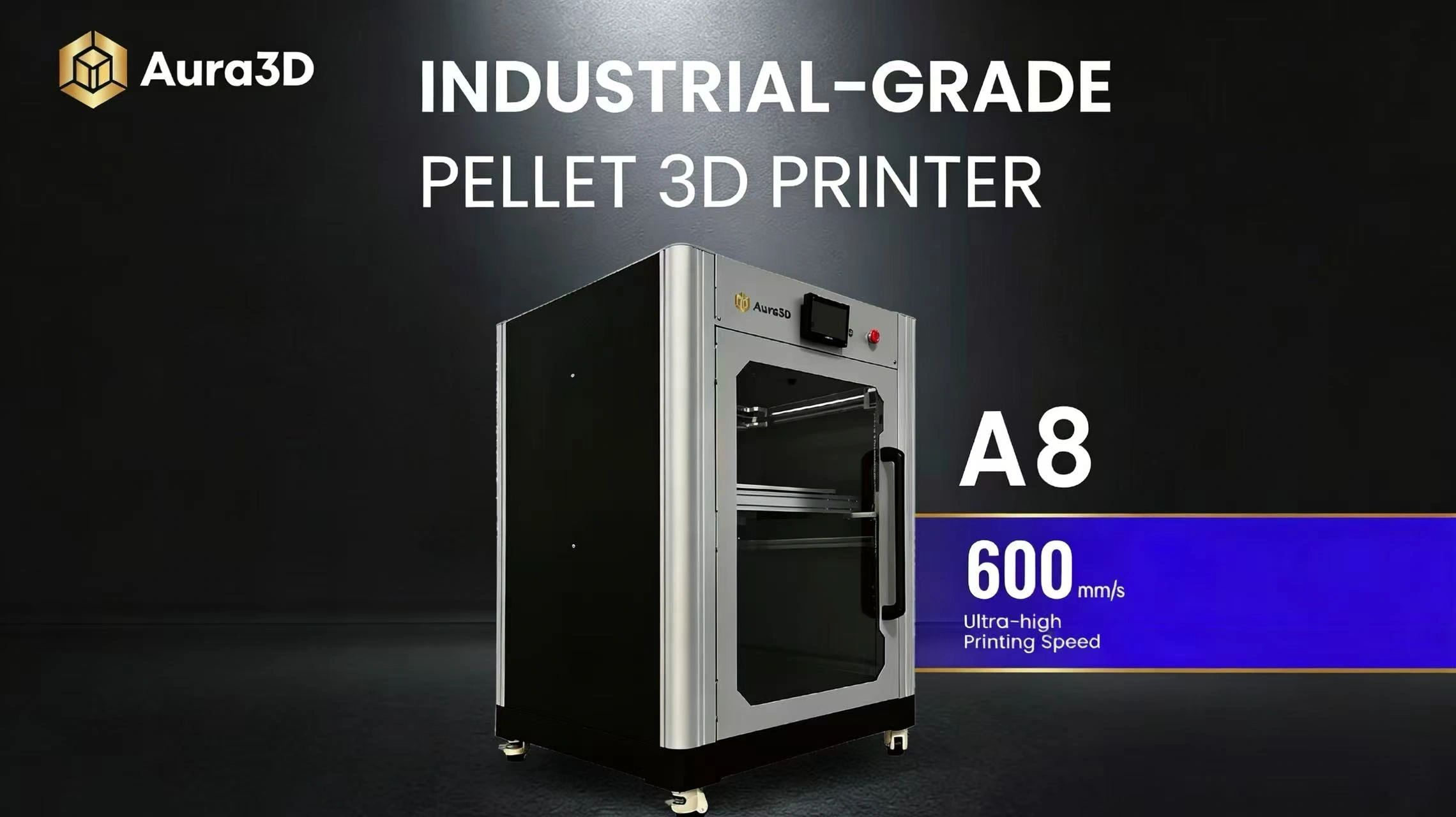 Aura3D A8 - stampante 3D a granuli