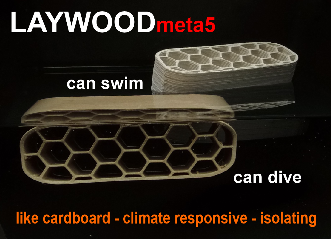 Lay-Filaments LayFilaments LAYWOODmeta5 Filament - 1.75 mm - 250 g LWm5_17/1/025