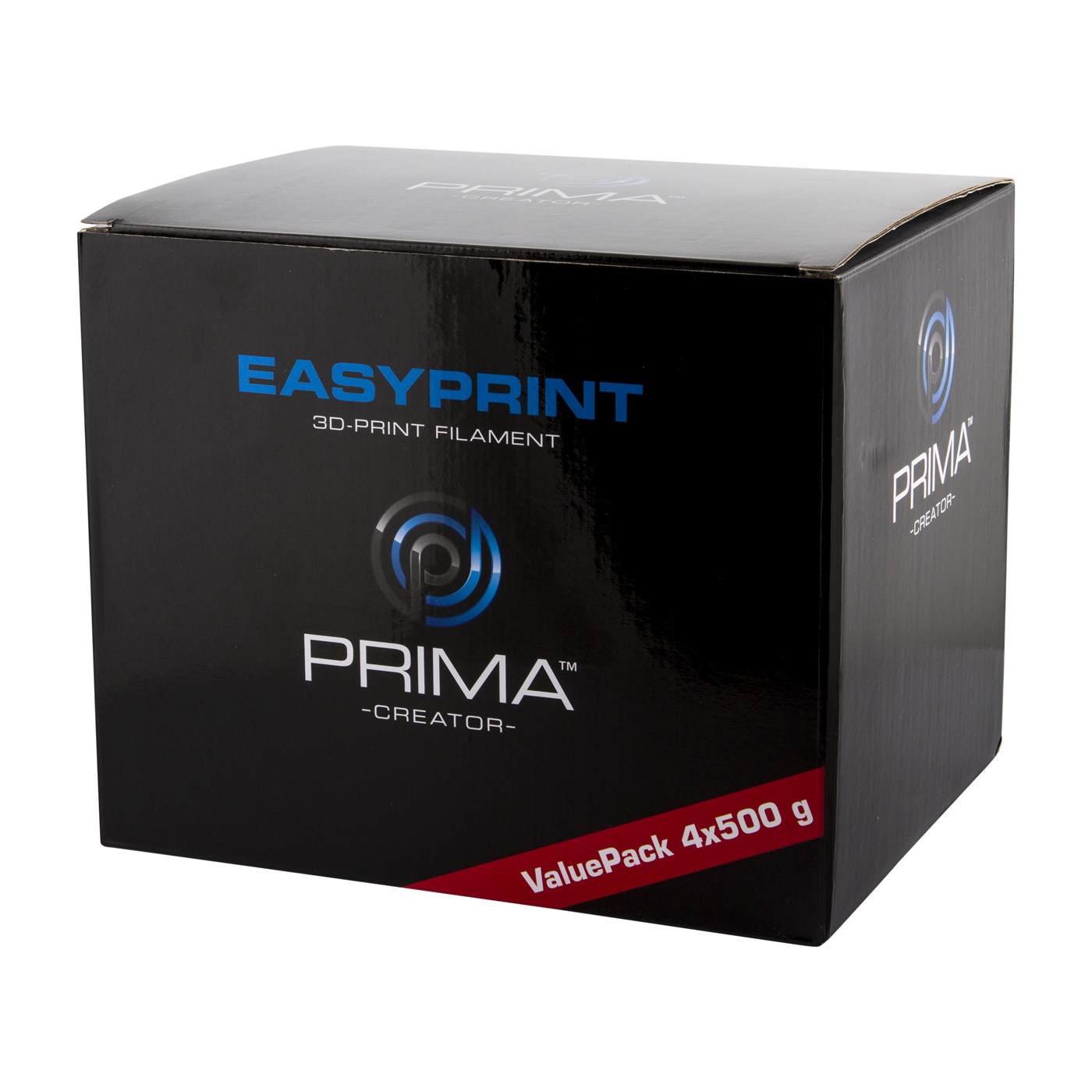 EasyPrint PLA ValuePack - 1.75mm - 4x 500g (2 kg) - weiß, schwarz, rot, blau EasyPrint PLA ValuePack - 1.75mm - 4x 500g (2 kg) - weiß, schwarz, rot, blau