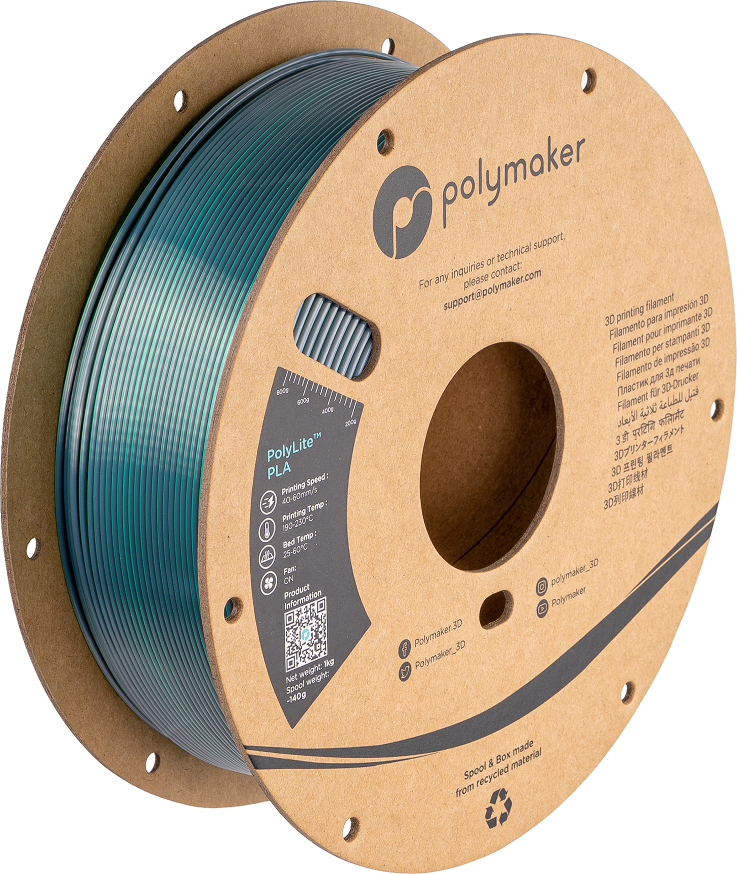 Polymaker PolyLite Silk PLA Dual Color Polymaker PolyLite Silk PLA Dual Color