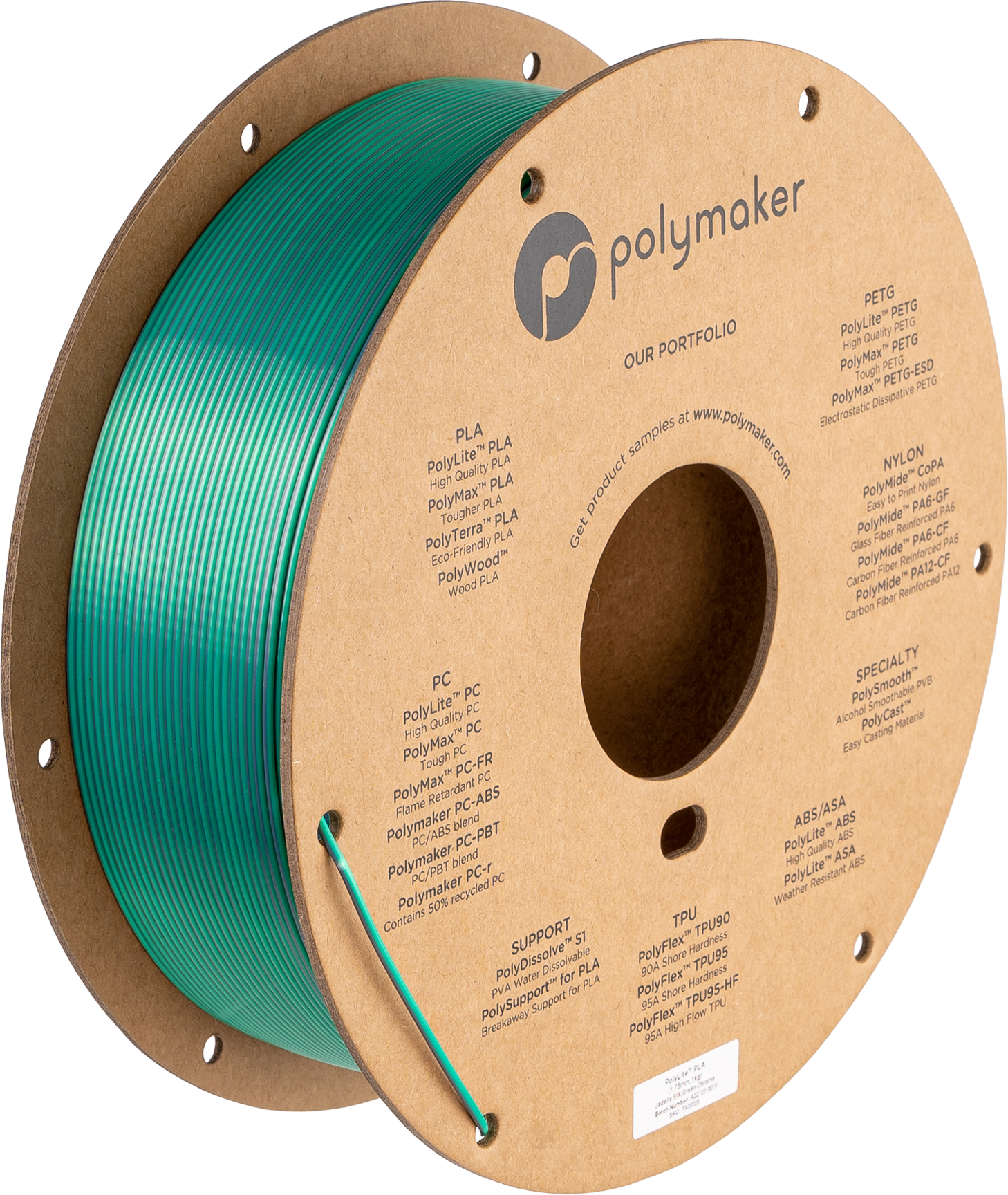 Polymaker PolyLite Silk PLA Dual Color Polymaker PolyLite Silk PLA Dual Color