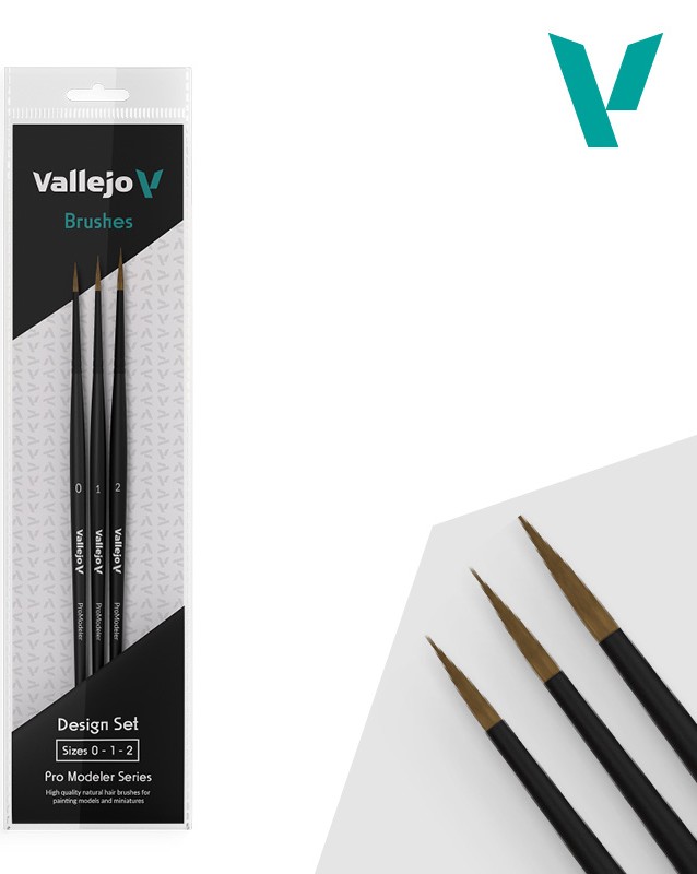 Vallejo Natural Hair Pro Modeler Design Set Vallejo Natural Hair Pro Modeler Design Set