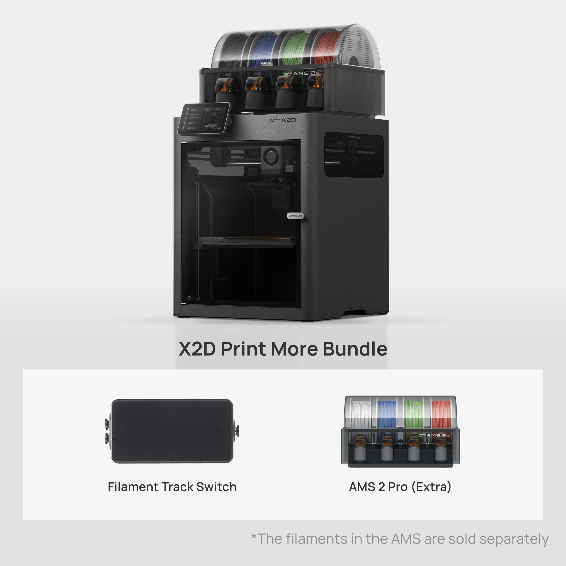 Bambu Lab X2D Combo - Print More Bundle Bambu Lab X2D Combo - Print More Bundle