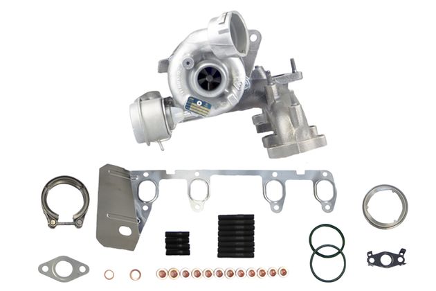 Turbolader OHNE Bohrung für Audi A3, Seat Leon, Skoda Octavia, VW Caddy, Passat, Touran, Golf 1.9 TDI / 77 KW, 105 PS / BLS 54399880029 54399880071 54399880072 54399880048 (ohne Abgastemperatursensor)