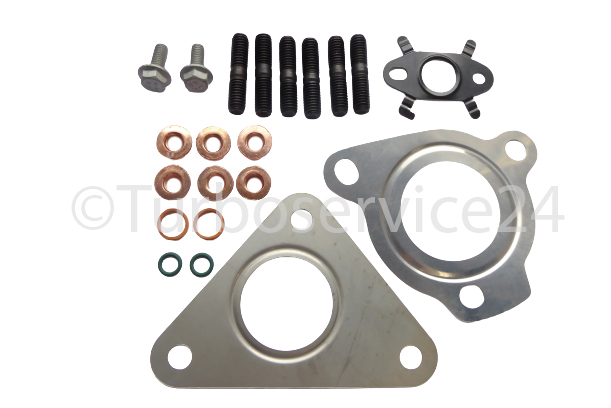 Anbausatz Dichtungssatz Dichtungen für Turbolader Garrett Mitsubishi, Nissan, Renault, Opel, Volvo / 1.9 D / 80 PS / 82 PS / 101 PS / 102 PS / 115 PS / 116 PS / 120 PS / F9Q, D4192T3 / 708639-0002/3