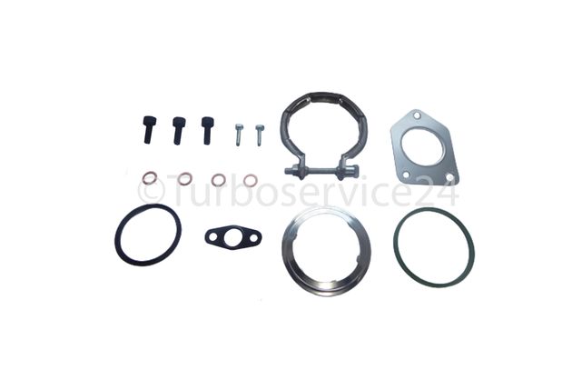 Montagesatz Anbausatz Dichtungssatz für Turbolader Mitsubishi für BMW 120d, 320d, 520d, X1, X3 xDrive 2.0 D / 135 KW, 184 PS / N475K N47D20 / 49335-00500 49335-00600