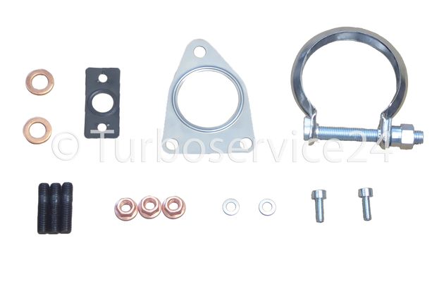 Mounting kit gaskets seals for Turbocharger Garrett for Ford C-MAX, Focus, Galaxy, Kuga, Mondeo, S-MAX 2.0 TDCi, Volvo C30, C70, S40, V50 2.0 D / 96 KW, 130 HP / 96 KW, 131 HP / 100 KW, 136 HP / 103 KW, 140 HP / 728768-0004