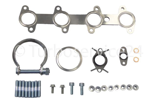 Montagesatz Anbausatz Dichtungssatz für Turbolader Garrett für Alfa Romeo 159 Fiat Punto Grande Punto Suzuki SX4 1.9 / 88 kW, 120 PS / 96 kW, 131 PS / M737AT19Z 199 A5.000 / 754821-0001 767837-0001