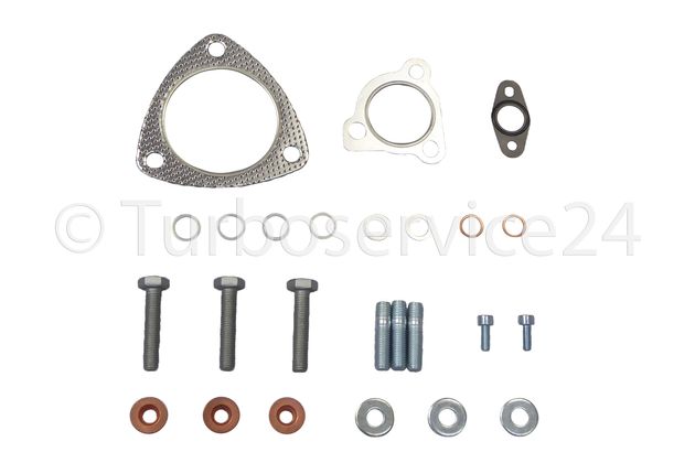 Montagesatz Anbausatz Dichtungssatz für Turbolader BorgWarner / KKK für Audi A4, A6, Seat Exeo, Alhambra, Skoda Superb, VW Passat, Sharan 1.8 T / 110 kW, 150 PS / 120 kW, 163 PS / 132 KW, 180 PS / 53039880029 53039880049 53039880005
