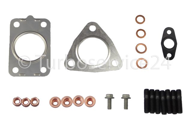 Mounting kit gaskets seals for Turbocharger Garrett for VW T4 2.5 TDI / 111 KW, 151 HP / AXL AHY AXG / 074145703E 074145703G 454192-5005S 454192-5006S