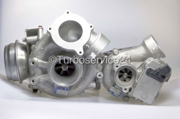 Bi-Turbolader (große + kleine Stufe) für BMW 535d, 740d, X5, X6 / 210 KW - 286 PS / 220 KW - 299PS / 225 KW - 306 PS / 230 KW - 313 PS / N57D30TOP M57D30TÜ2 N55B30 N57D30 54409700006 53269700005