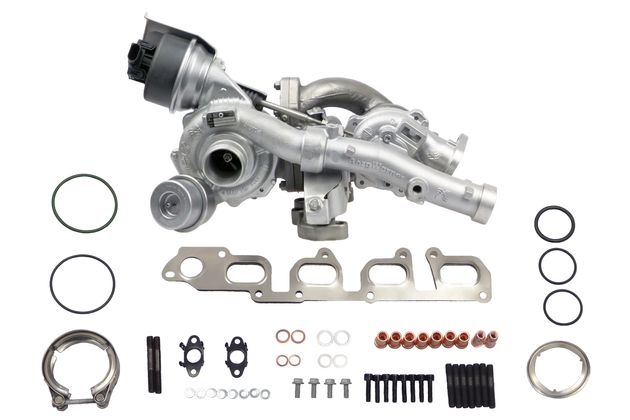 Re-manufactured Bi-Turbocharger for VW T5 Transporter Multivan 2.0 BiTDI / 180 HP / CFCA K04 KP35 53049700139 03L145715