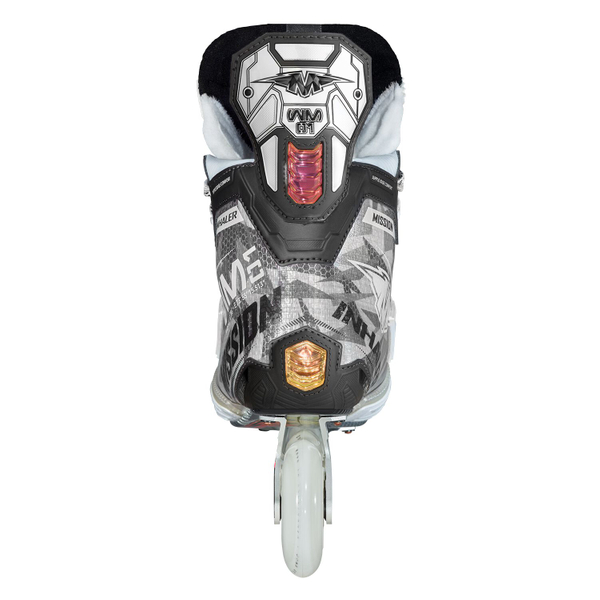 MISSION Inhaler WM01 Senior – Rückansicht MISSION Inhaler WM01 Senior Inlinehockey Skates – Rückansicht