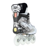 MISSION Inhaler WM01 Senior – Fersenansicht schräg MISSION Inhaler WM01 Senior Inlinehockey Skates – Fersenansicht schräg