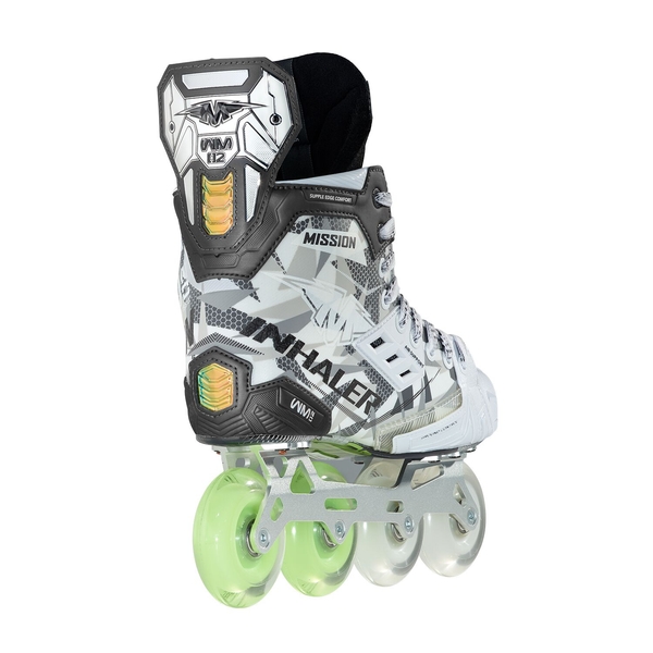 MISSION Inhaler WM02 Senior Inlinehockey Skates – Schrägansicht