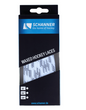 SCHANNER Laces White/Black SCHANNER waxed ice hockey skate laces in White/Black