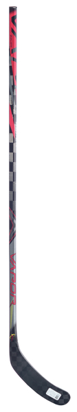 Roter BAUER Vapor FLYLITE Pro Custom Eishockeyschläger für rechtsschuss, gesamtansicht schaufelseite