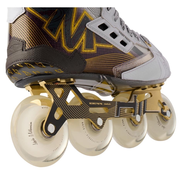 MISSION Inhaler FS1 Intermediate Inlinehockey Skates – Chassis und Rollen – Detailansicht