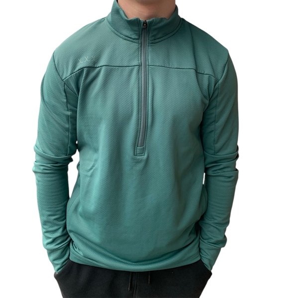 BAUER Showstopper ¼-Zip Senior S25 – Sea Pine, Vorderansicht