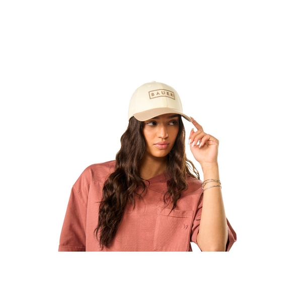 BAUER Twotone Snapback Senior S25 Egret/Beige – Passform Damen