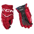 CCM Jetspeed FT8 Pro Handschuhe Senior, Rot-Weiß