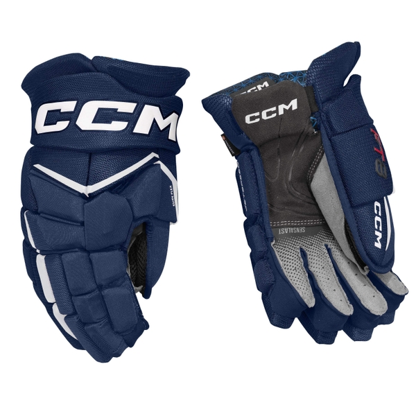 CCM Jetspeed FT8 Handschuhe Junior, Navy-Weiß