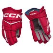 CCM Jetspeed FT880 Handschuhe Senior, Rot-Weiß