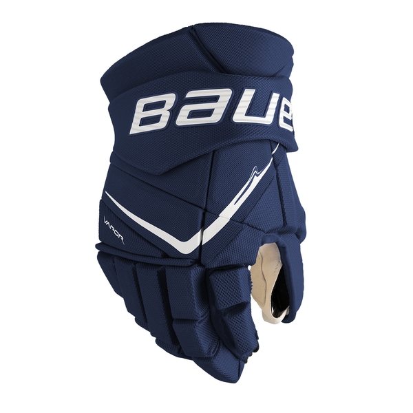 BAUER Vapor FLYPRO Intermediate Ice Hockey Glove Navy – Outer View